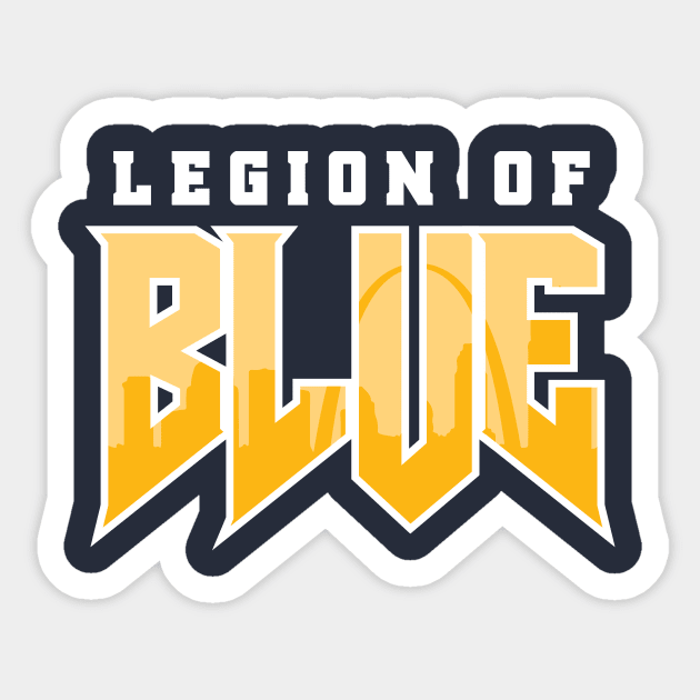 Legion Of Blue Sticker by FanBanterSTL